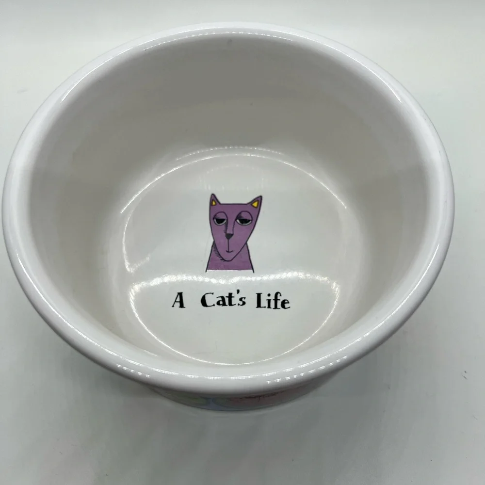 Ursula Dodge large stoneware cat dish